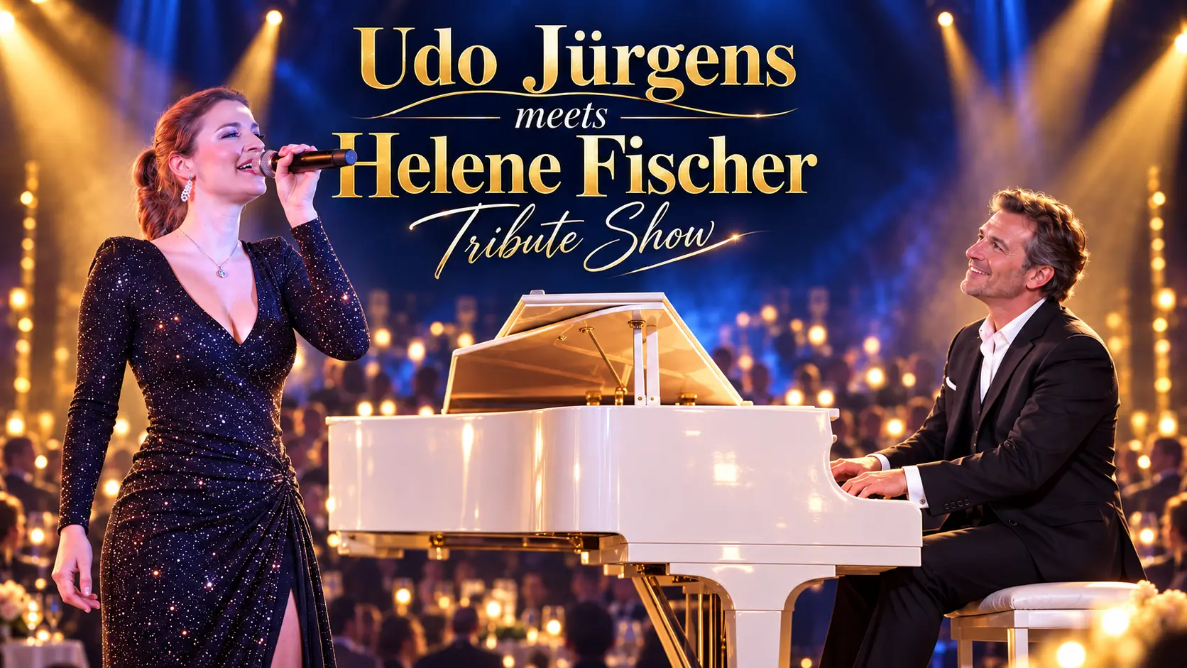 Udo Jürgens meets Helene Fischer Tribute Dinnershow – Zwei Musiklegenden – große Hits, große Gefühle und kulinarischer Genuss – Live-Show von Unforgettable Shows